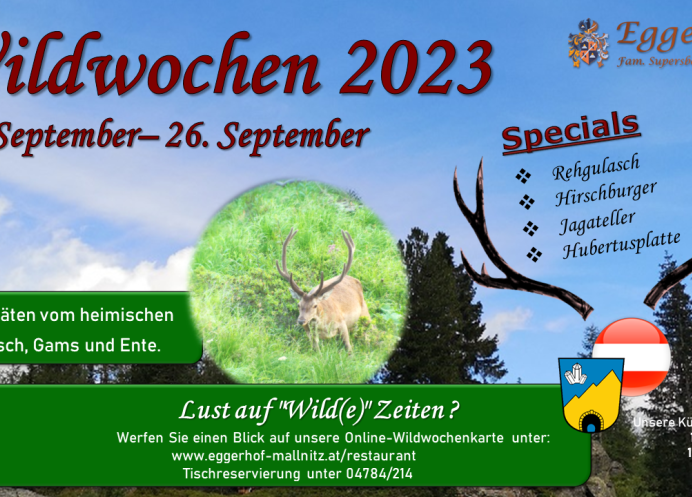 Wildspezialitätenwochen 2023
