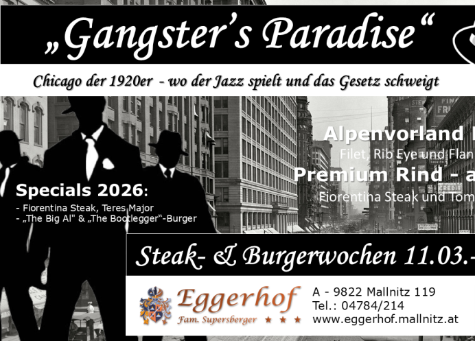 Steak- und Burgerwochen  - "Gangster’s Paradise”