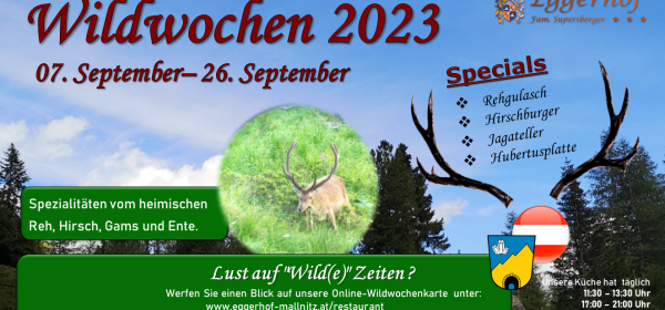 Wildspezialitätenwochen 2023