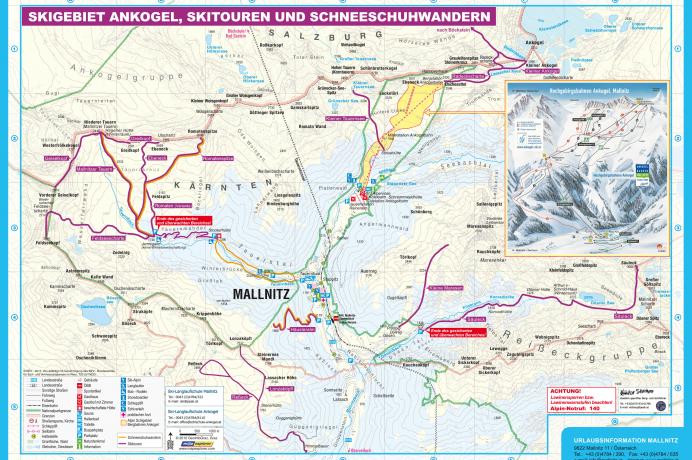 Skitouren- und Schneeschuhkarte