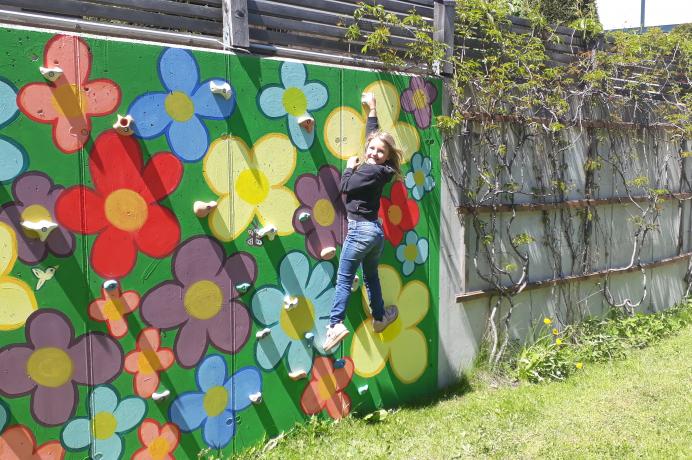 Unsere neue Kletterwand