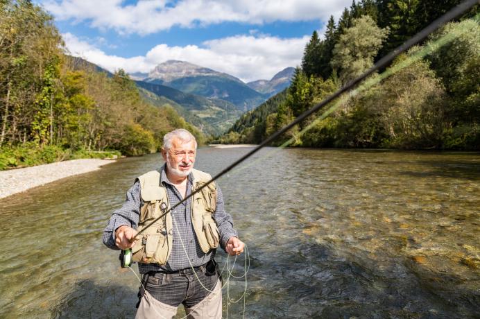 Fliegenfischen in der Möll