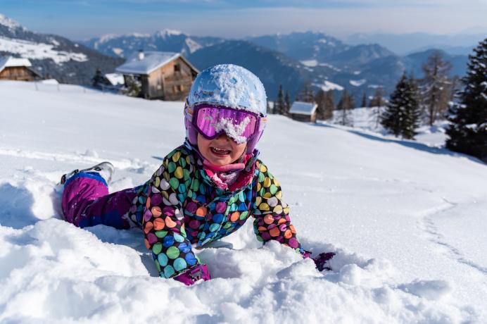 Wintervergnügen im Schnee